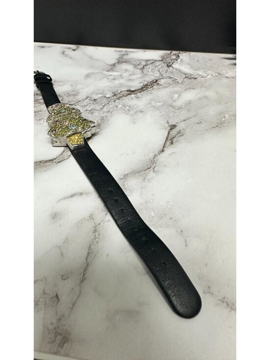 Quacker Factory Watch Women Rhinestone Christmas Tree Hidden Dial Working